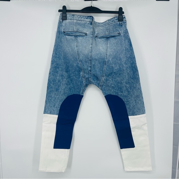 Sandrine Rose x Free Patchwork People Cargo Jeans NWT Size 28 - Picture 8 of 10